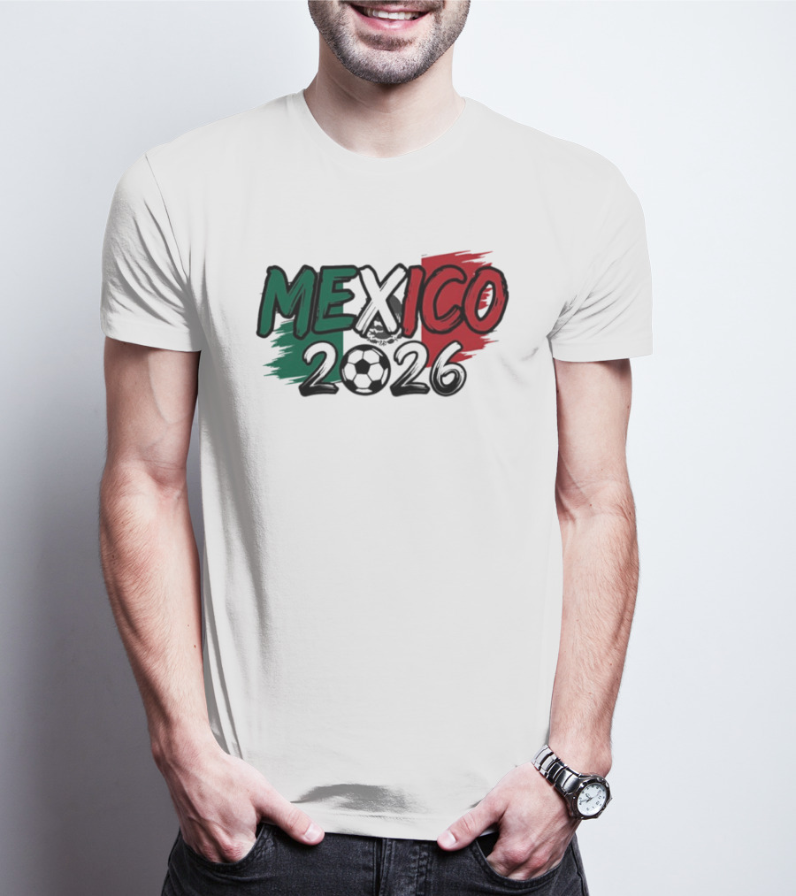 Mexico 2026 Soccer Fan Celebration National Team T-Shirt