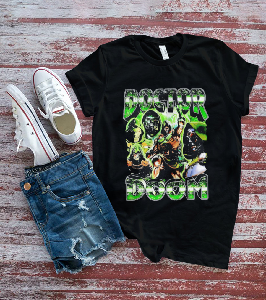 Doctor Doom Marvel Comics Villain Power Poses Montage T-Shirt