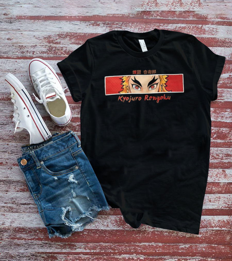 Kyojuro Rengoku Fiery Gaze Hashira Eyes T-Shirt
