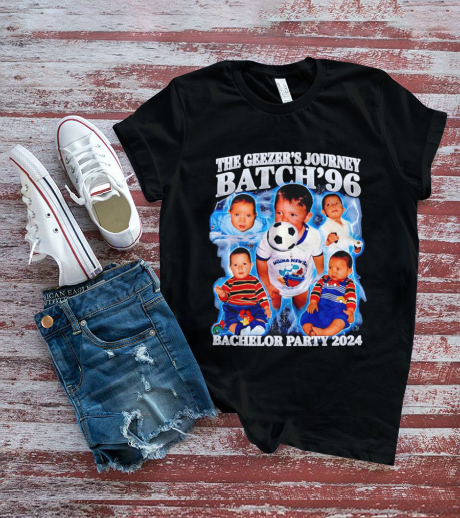 The Geezer's Journey Batch '96 Bachelor Party 2024 Baby Soccer T-Shirt