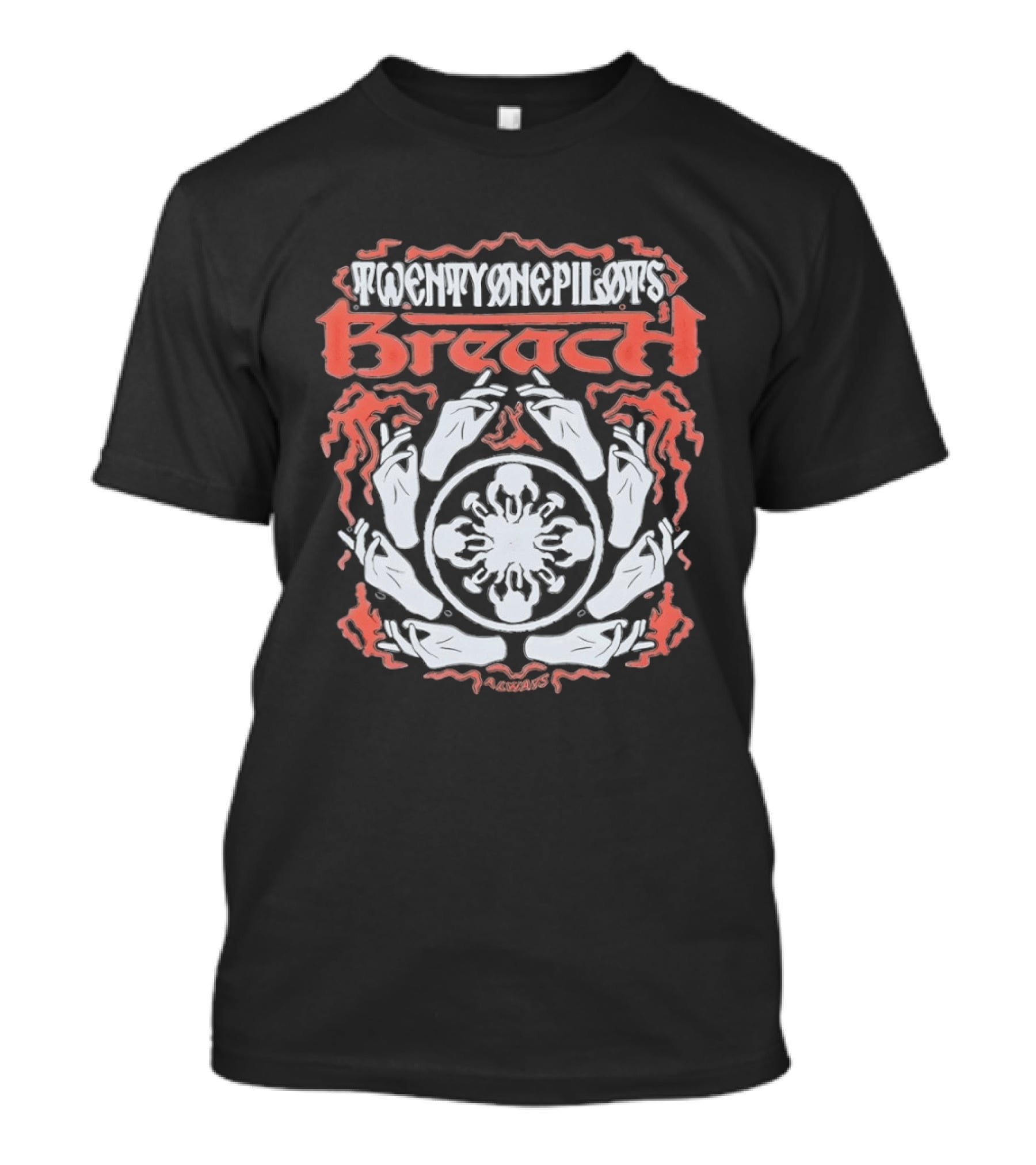 Twenty One Pilots Breach Hands Flame T-Shirt
