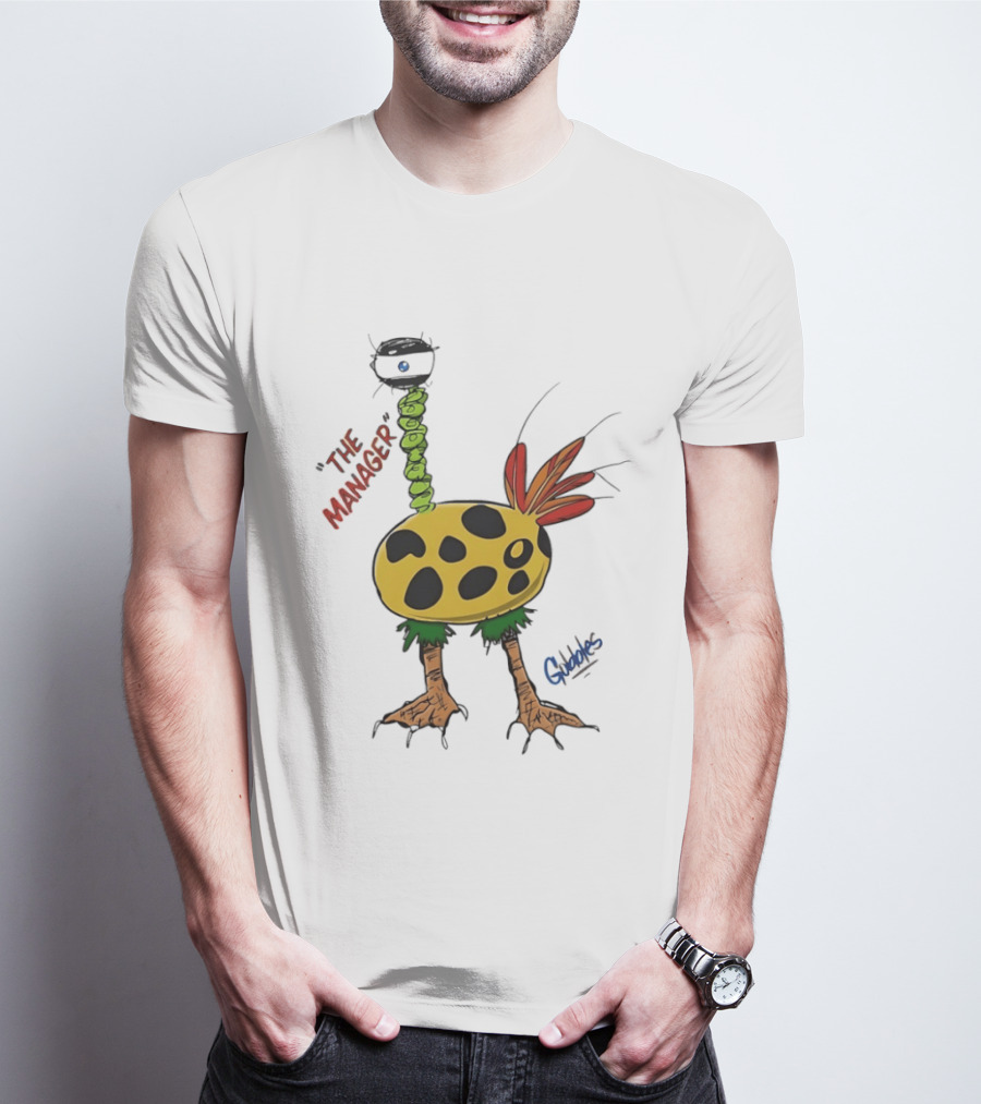 The Manager Gobbles Quirky Creature Art With Playful T-Shirt