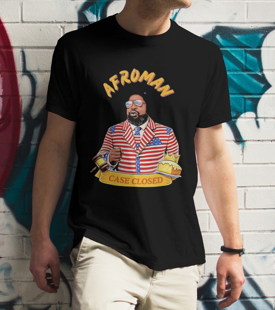 Afroman Case Closed Patriotic Suit Lemon Pound Cake Free Speech T-Shirt