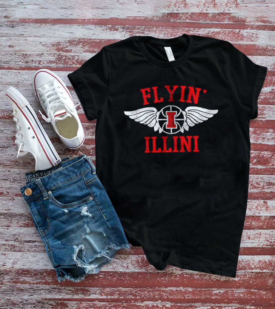 Flyin' Illini Basketball Wings T-Shirt