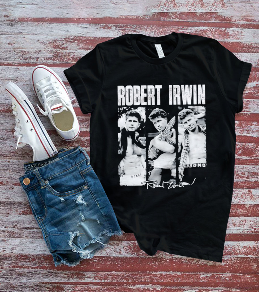 Robert Irwin Animal Wildlife Bonds Crocodile And Signature T-Shirt