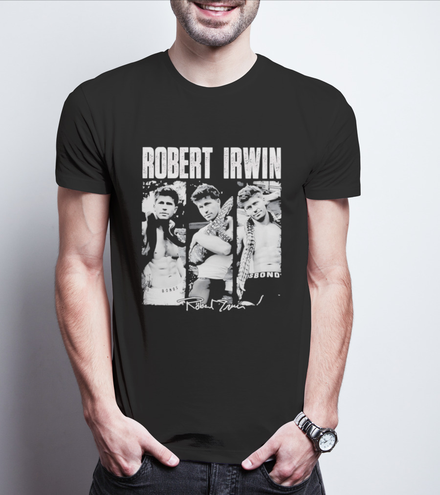Robert Irwin Animal Wildlife Bonds Crocodile And Signature T-Shirt