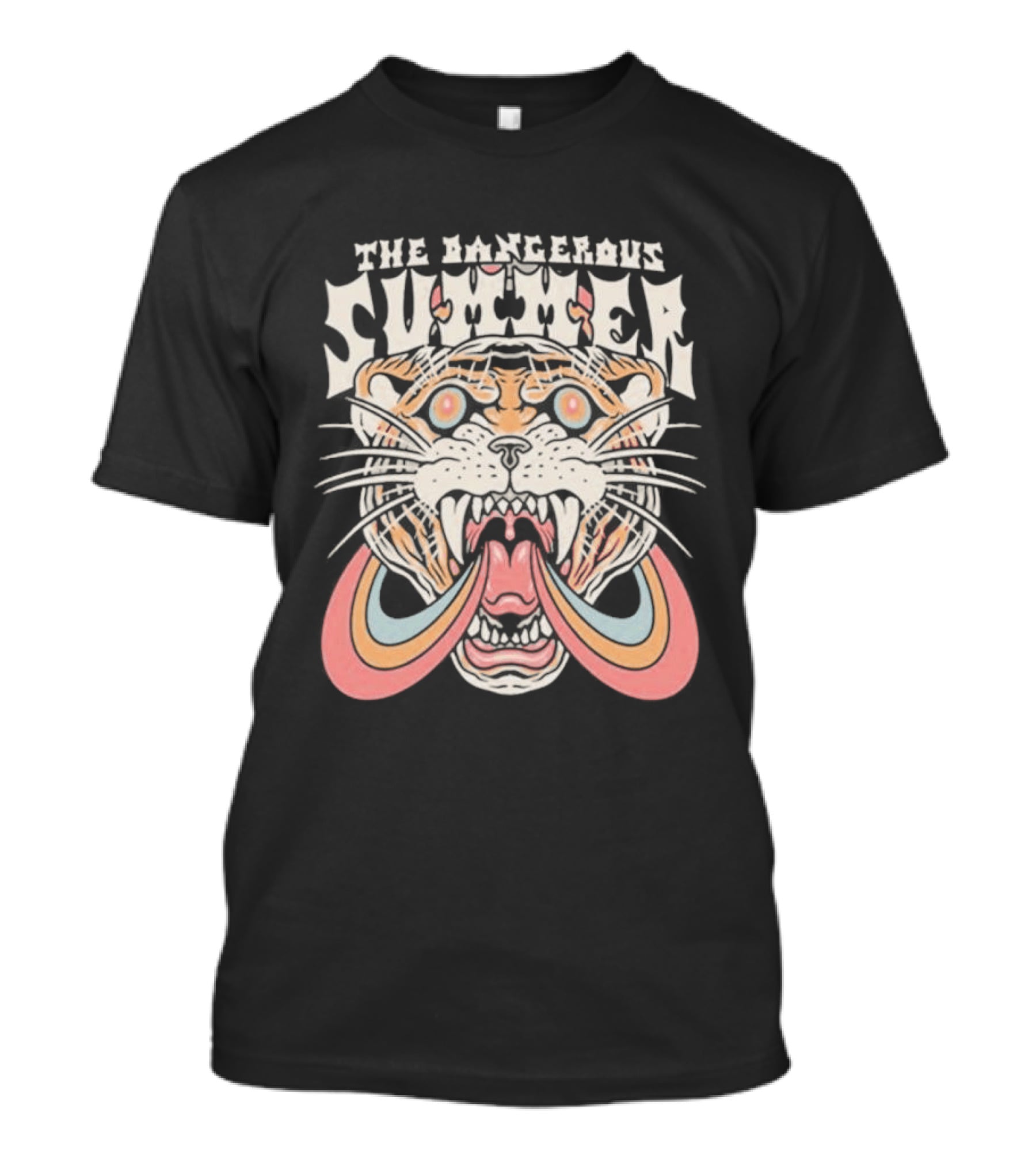 The Dangerous Summer Blind Ambition Tiger With Rainbow Mane T-Shirt