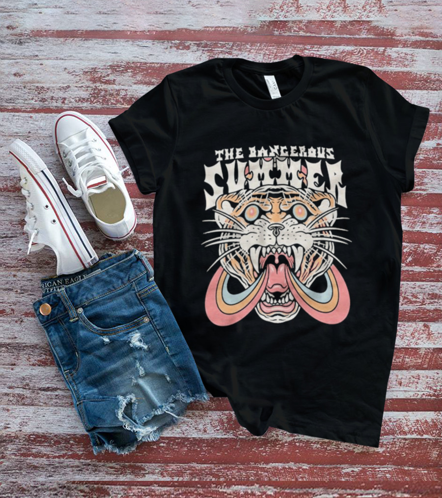 The Dangerous Summer Blind Ambition Tiger With Rainbow Mane T-Shirt