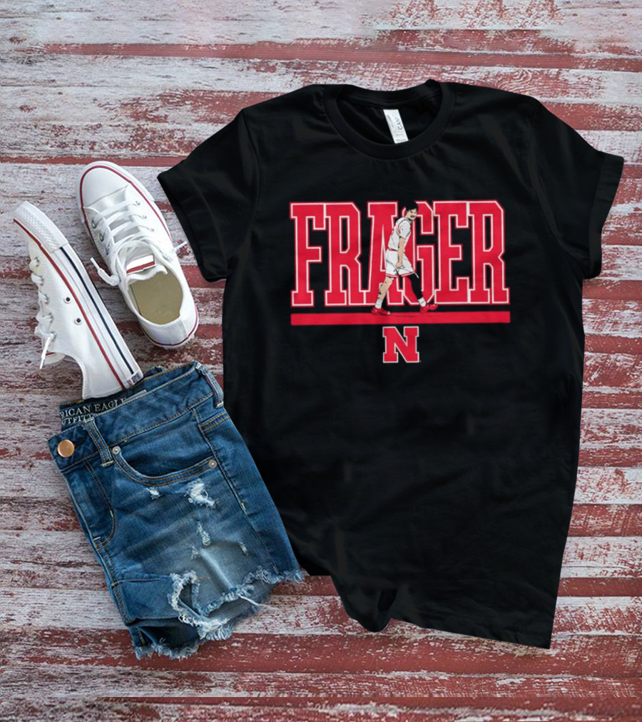 Frager Nebraska Cornhuskers N Logo Rollie Fraser T-Shirt