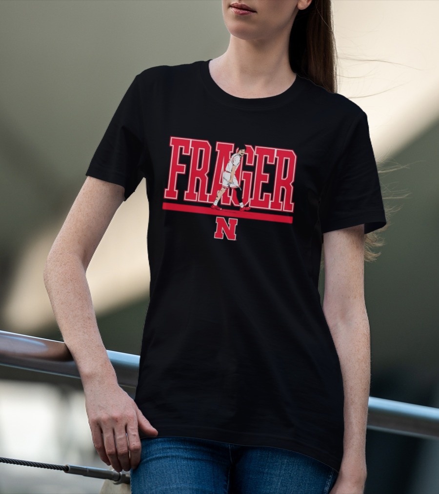 Frager Nebraska Cornhuskers N Logo Rollie Fraser T-Shirt