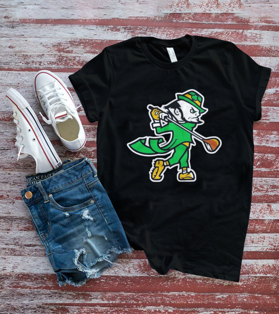 Notre Dame Fighting Irish Golf Leprechaun 2026 T-Shirt