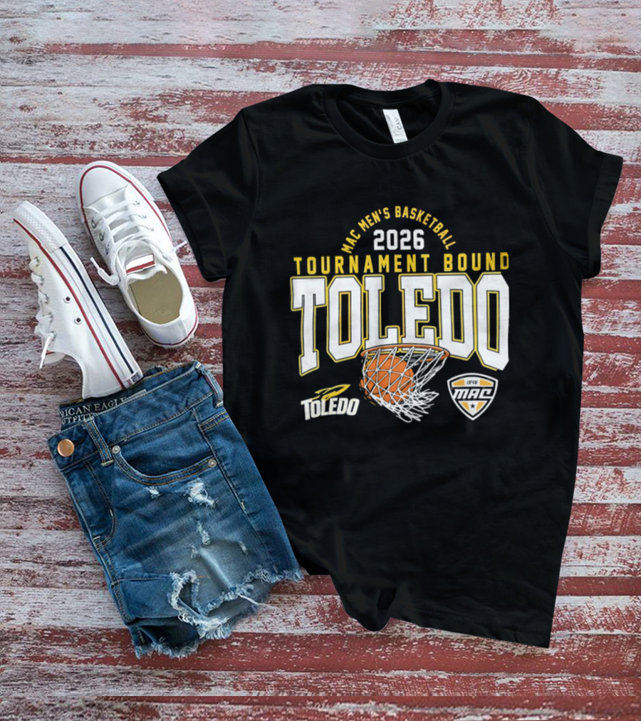 Toledo Rockets 2026 MAC Men's Basketball Tournament Bound T-Shirt