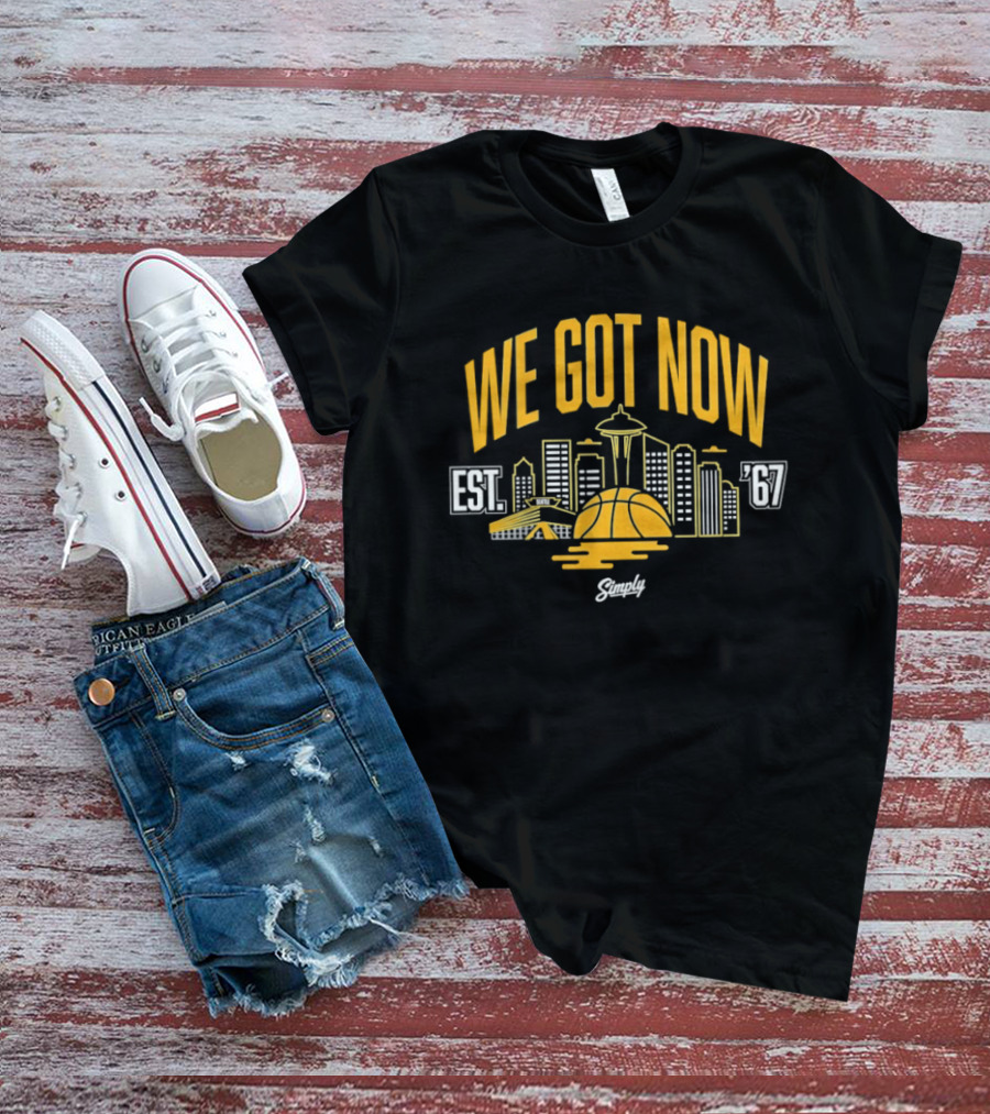 We Got Now Seattle Basketball EST 67 Sneaker Match T-Shirt