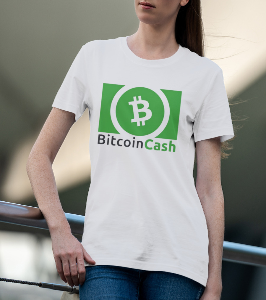 Bitcoin Cash Cryptocurrency Symbol Green Circle T-Shirt