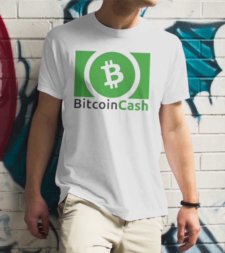 Bitcoin Cash Cryptocurrency Symbol Green Circle T-Shirt
