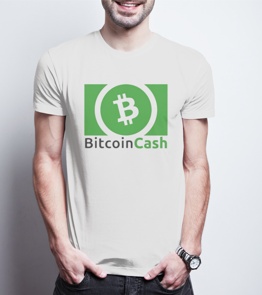 Bitcoin Cash Cryptocurrency Symbol Green Circle T-Shirt