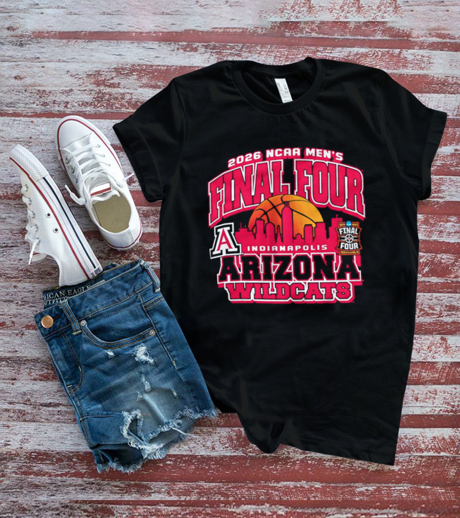 2026 NCAA Men's Final Four Indianapolis Arizona Wildcats Basketball T-Shirt