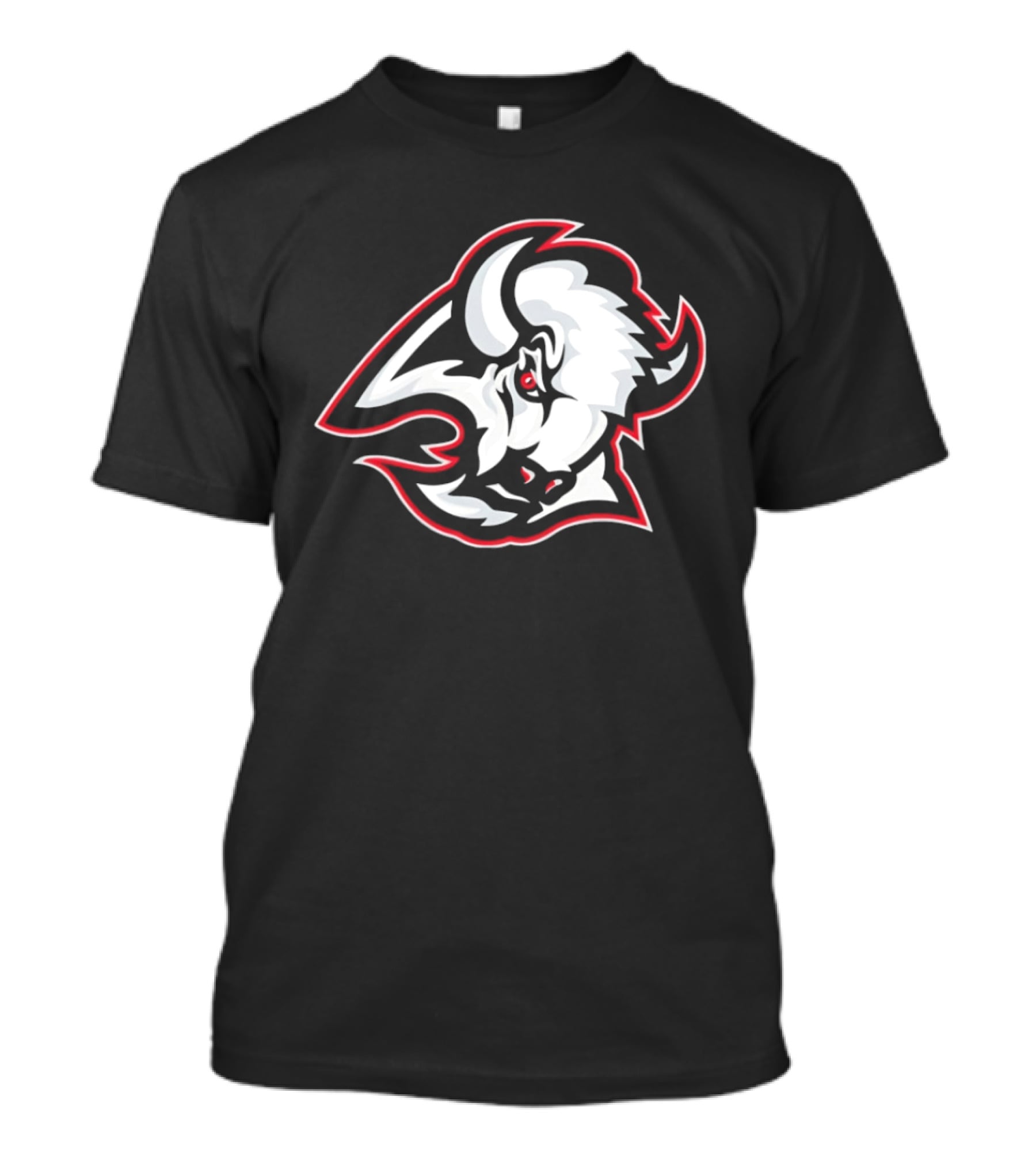 Buffalo Sabres White Bison Head Icon NHL Team Jersey T-Shirt