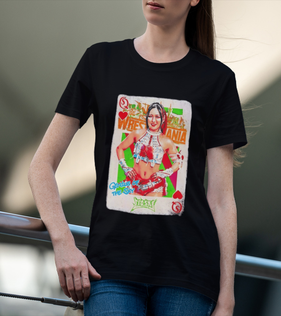 Iyo Sky Genius Of The Sky WrestleMania WWE Playing Card T-Shirt