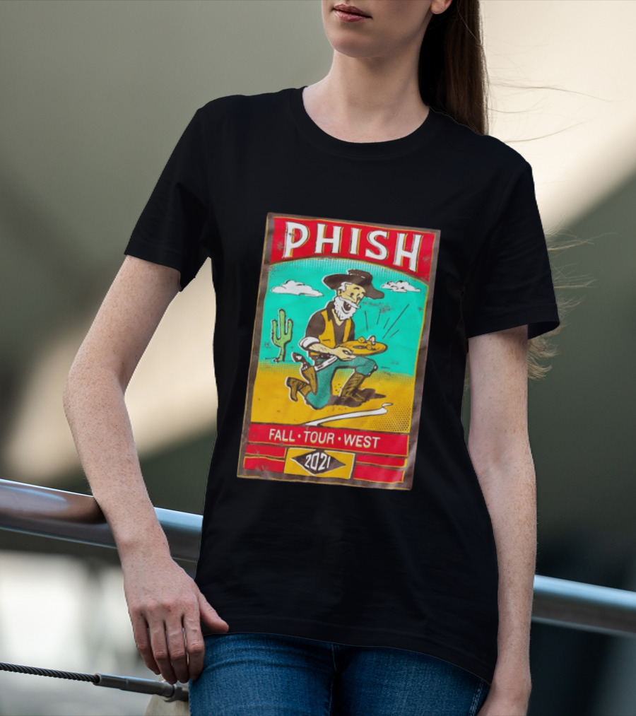 Phish Fall Tour West 2021 Prospector Desert Scene T-Shirt