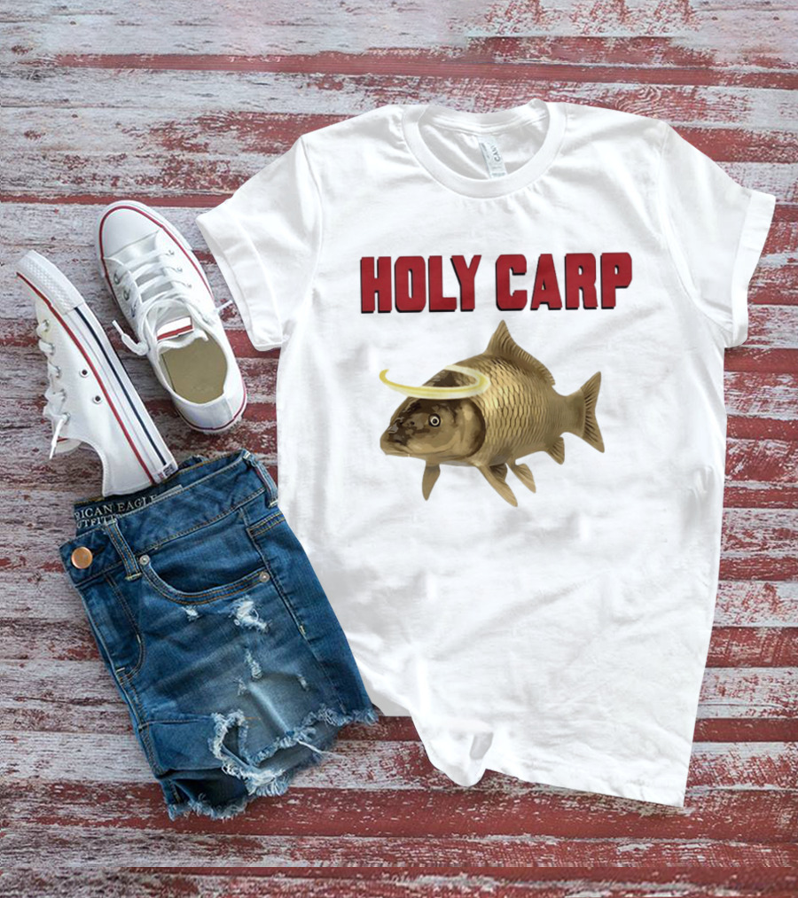 Holy Carp Fish With Halo T-Shirt