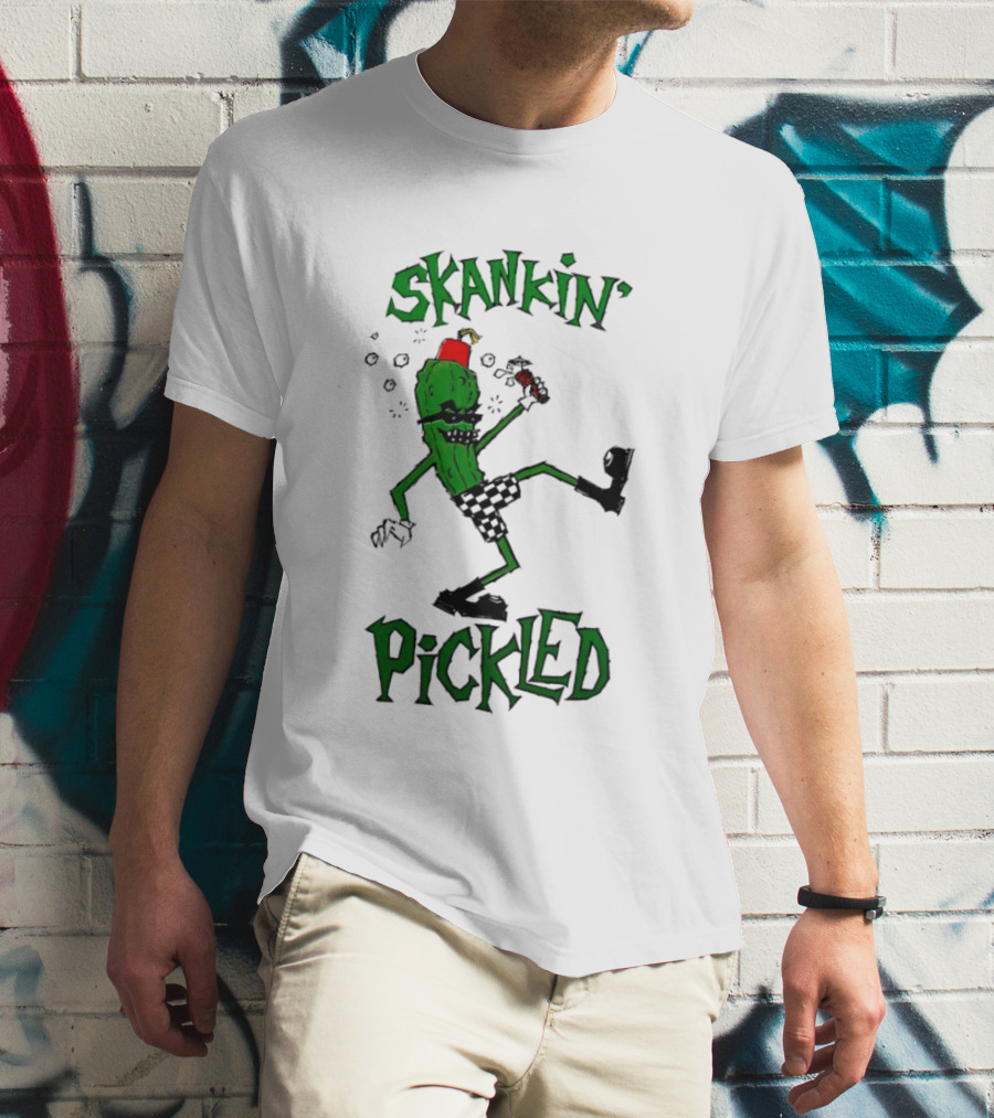 Skankin' Pickle Dancing Cartoon Character Fun Novelty T-Shirt