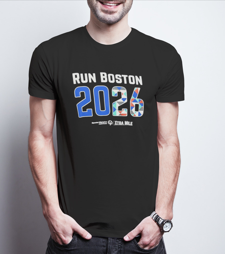 Run Boston 2026 Special Olympics Massachusetts Xtra Mile T-Shirt
