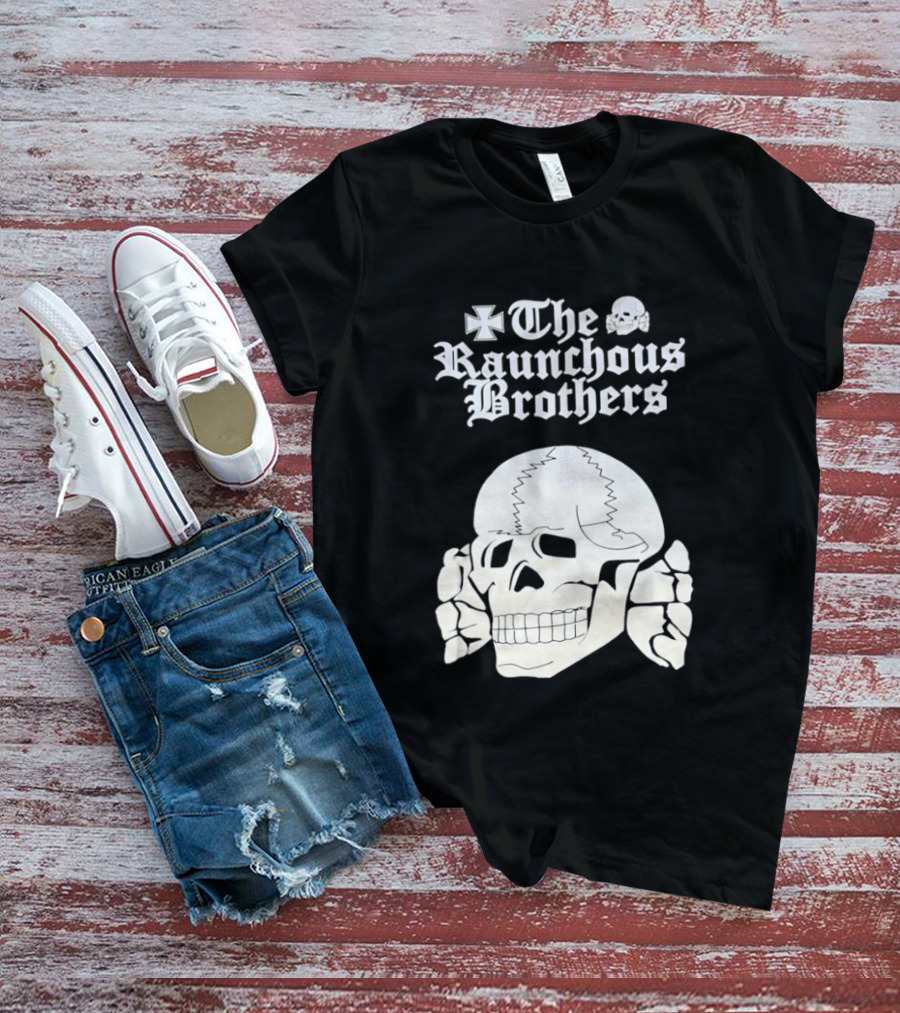Skull The Raunchous Brothers Vintage Gothic T-Shirt