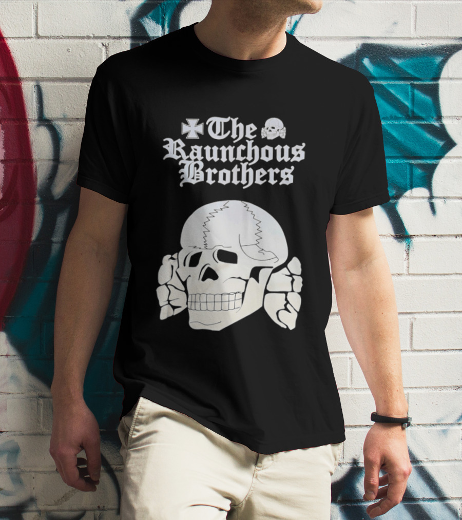 Skull The Raunchous Brothers Vintage Gothic T-Shirt