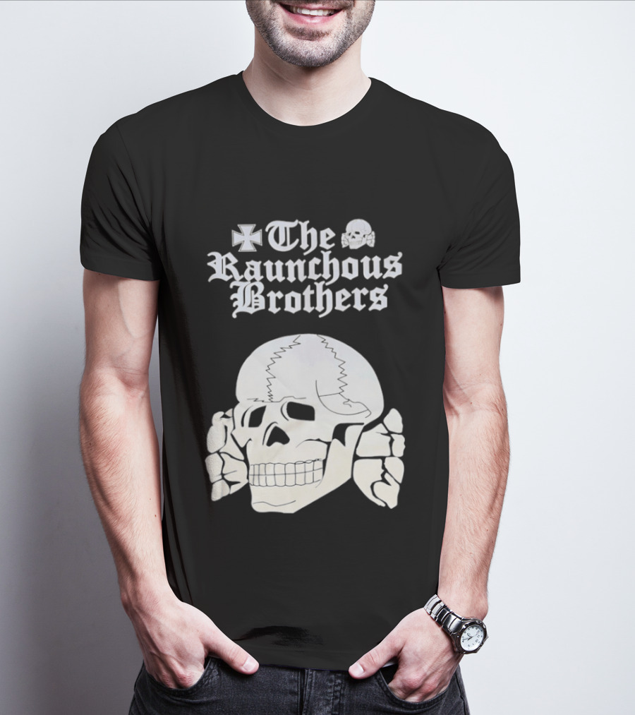 Skull The Raunchous Brothers Vintage Gothic T-Shirt