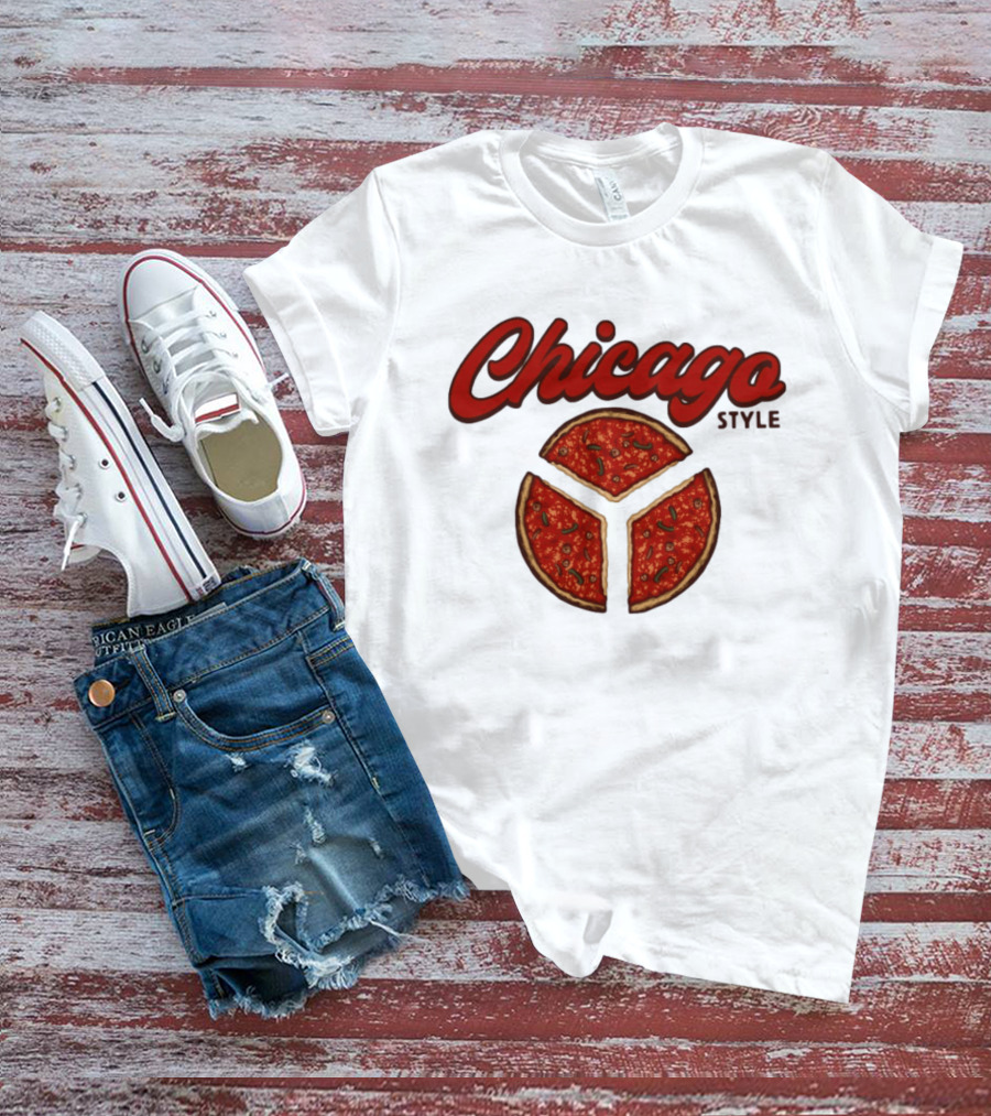 Chicago Style Deep Dish Pizza Slices T-Shirt