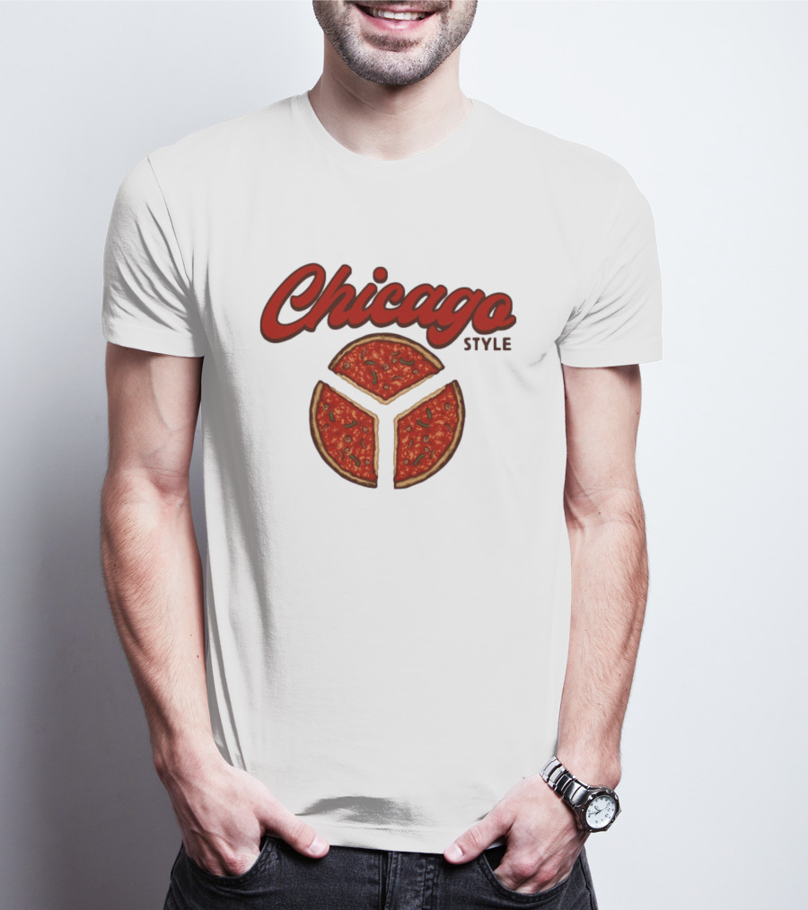 Chicago Style Deep Dish Pizza Slices T-Shirt