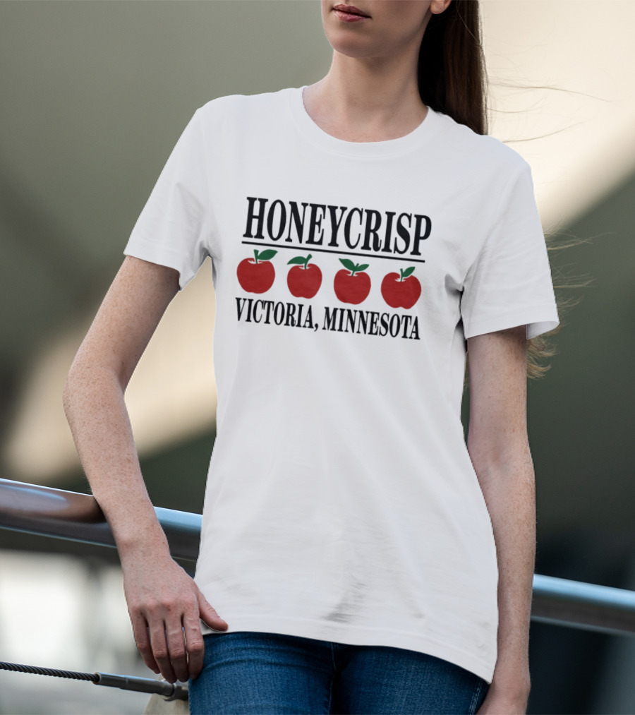 Honeycrisp Apple Four Red Icons Victoria Minnesota T-Shirt