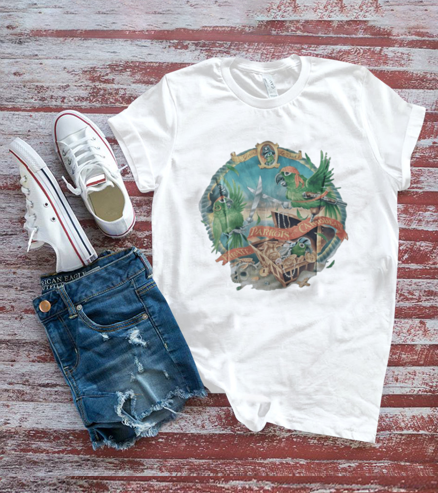 Parrots Of The Caribbean Pirate Adventure Join The Crew T-Shirt