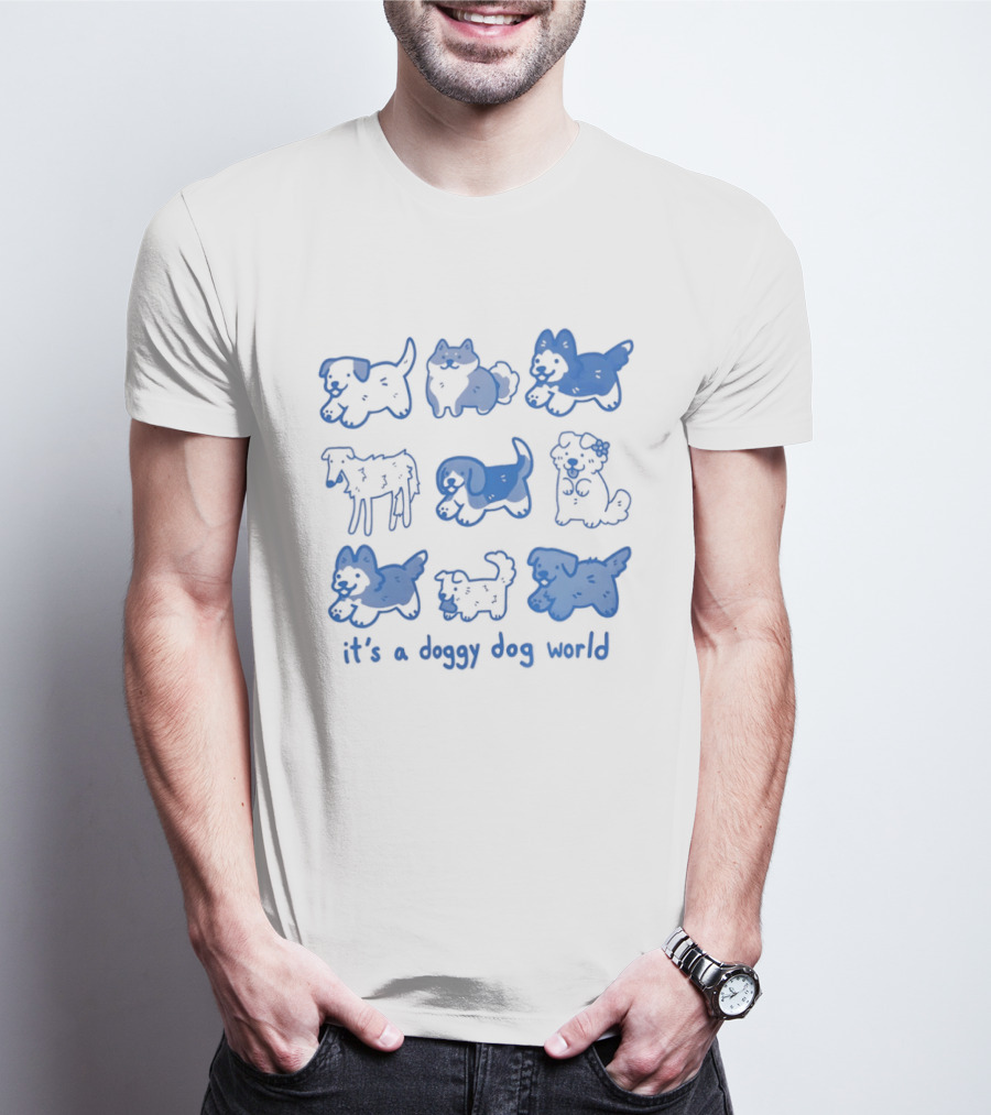 It's A Doggy Dog World Puppy T-Shirt