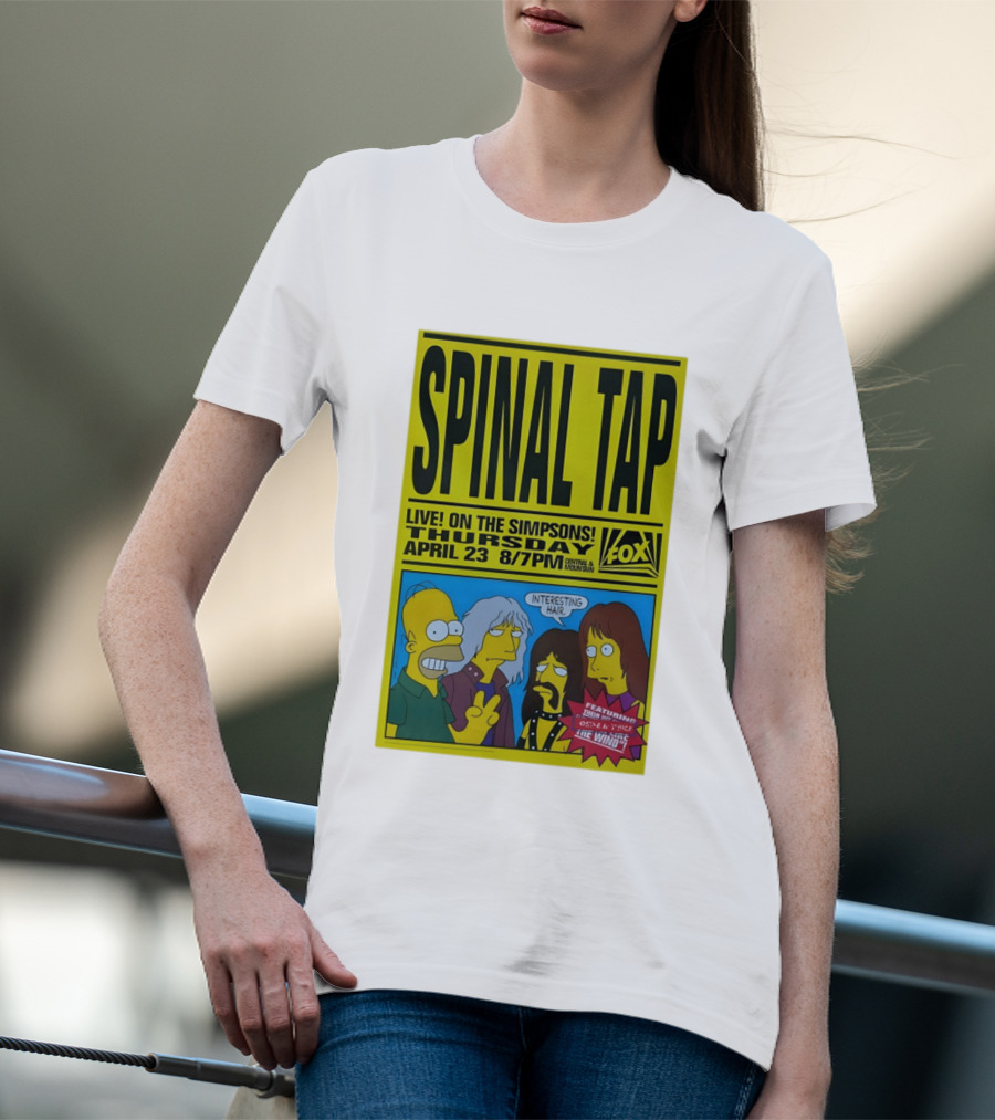Spinal Tap Live On The Simpsons Thursday April 23 Fox 8 7pm With Interesting Hair T-Shirt