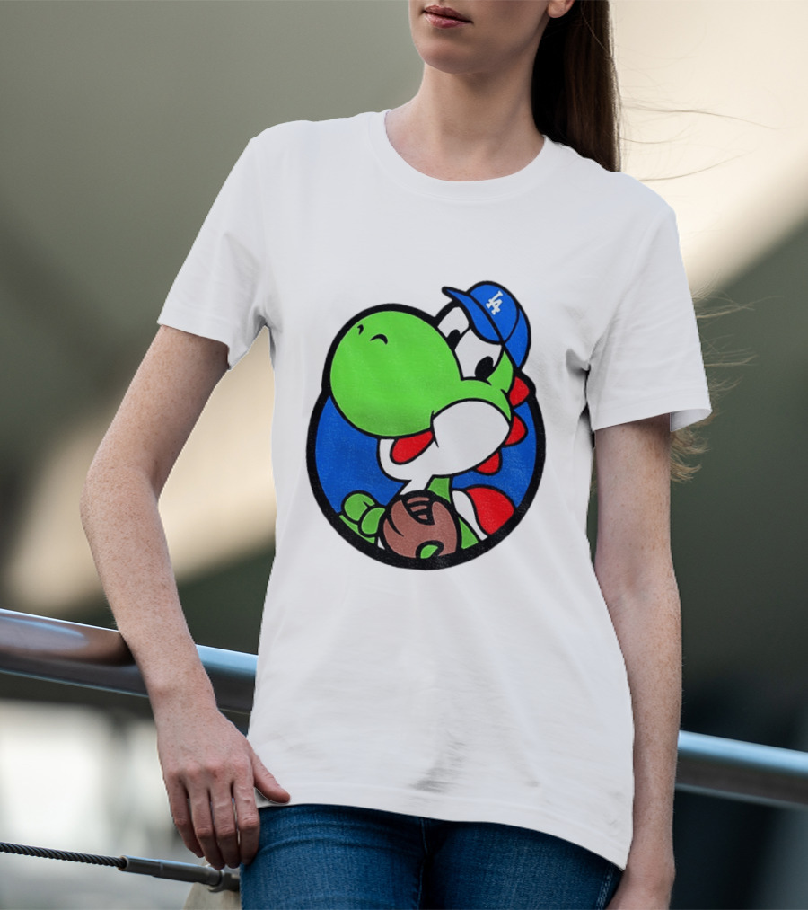 Super Mario Yoshi Los Angeles Dodgers Baseball MLB 2026 T-Shirt