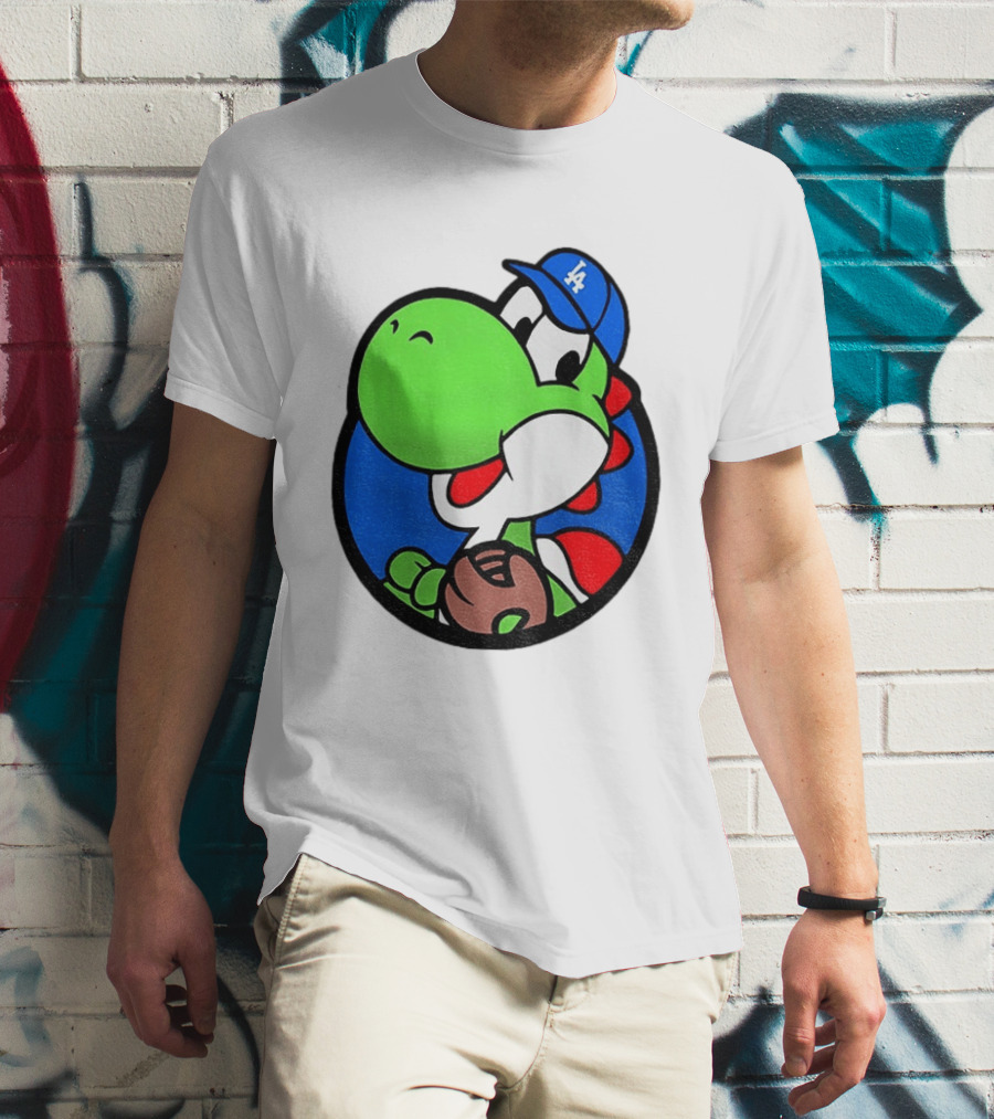 Super Mario Yoshi Los Angeles Dodgers Baseball MLB 2026 T-Shirt