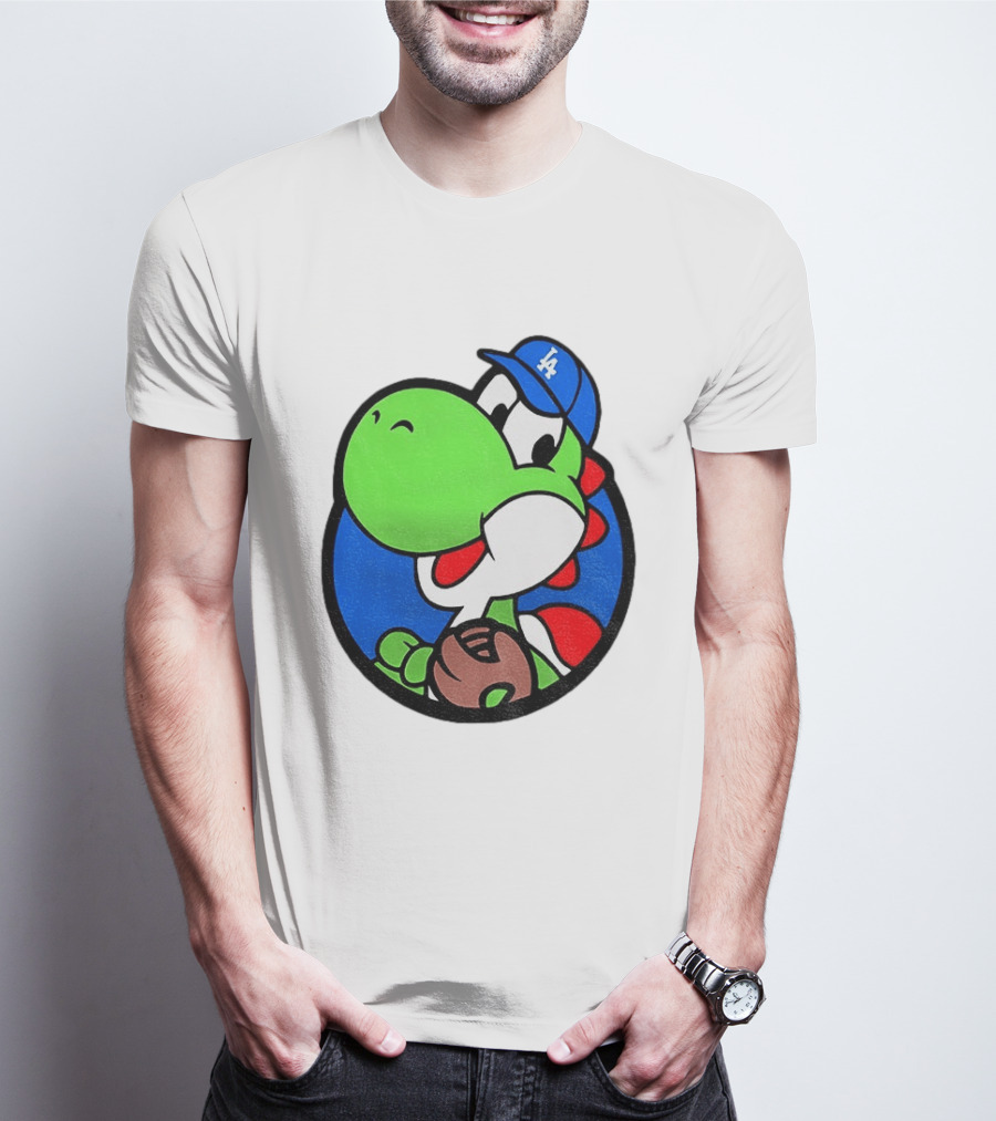 Super Mario Yoshi Los Angeles Dodgers Baseball MLB 2026 T-Shirt