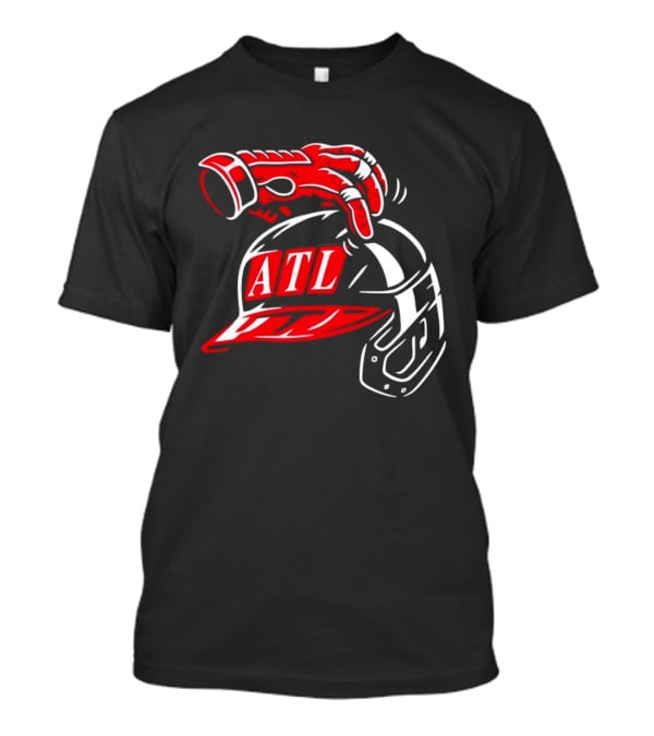 ATL Head Scratch Red Sox Baseball Helmet T-Shirt
