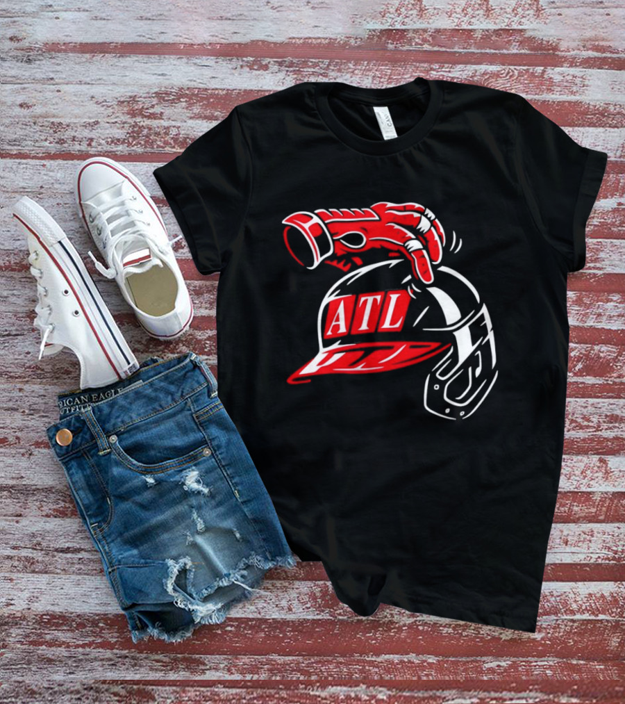 ATL Head Scratch Red Sox Baseball Helmet T-Shirt