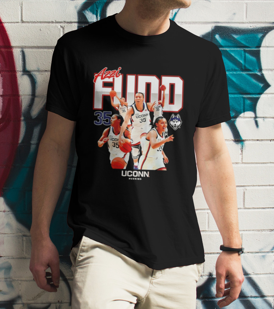 Azzi Fudd UConn Number 35 Huskies Basketball UConn Huskies T-Shirt