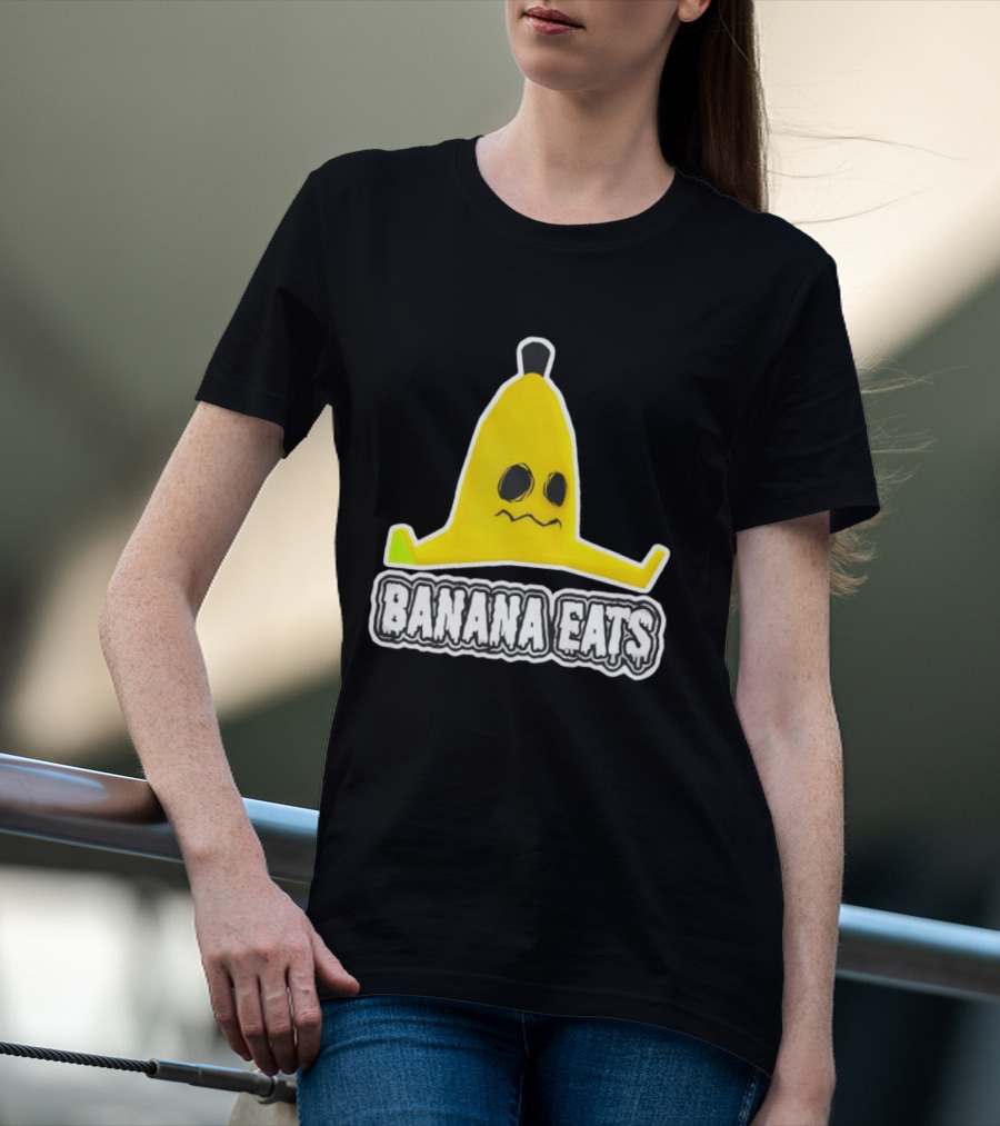 Banana Eats Game Inspired Funny Yellow T-Shirt