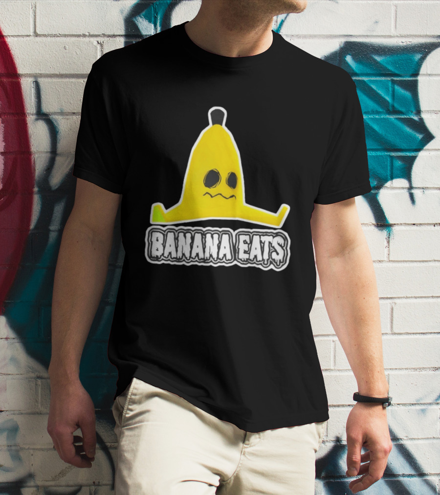 Banana Eats Game Inspired Funny Yellow T-Shirt