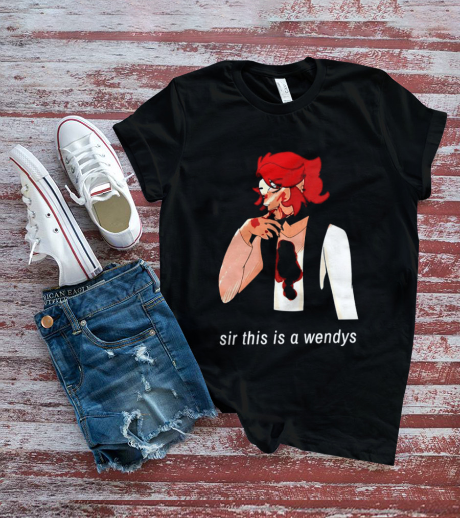 Sir This Is A Wendys Red Haired Character With White T-Shirt