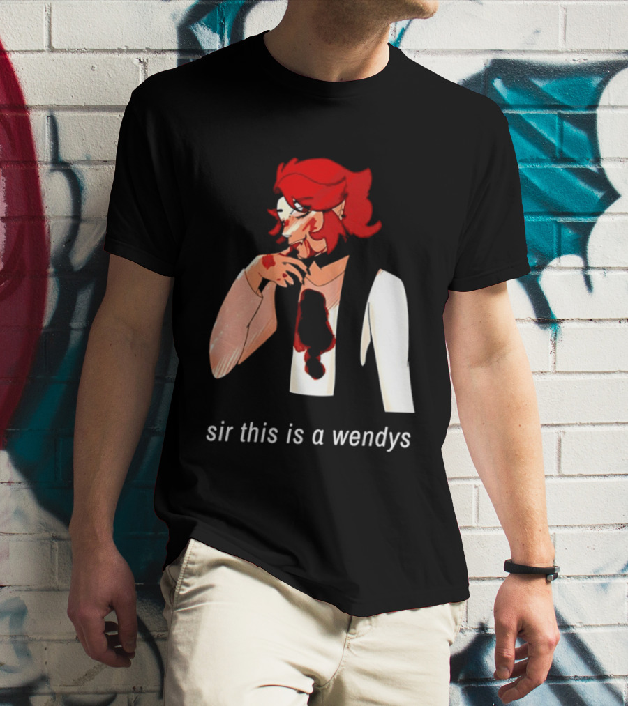 Sir This Is A Wendys Red Haired Character With White T-Shirt