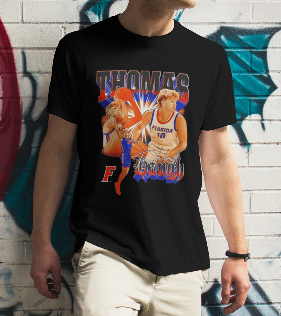 Thomas Haugh Florida Basketball Collage F. 10 T-Shirt