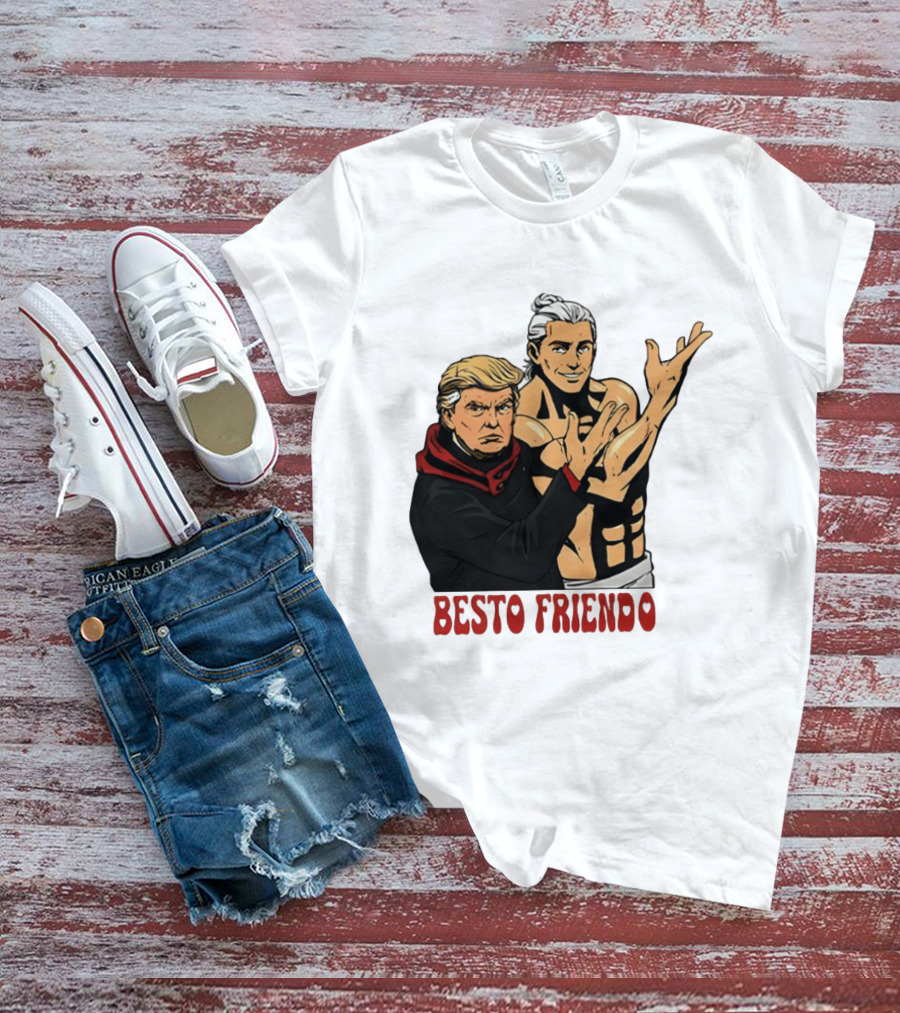 Besto Friendo Trump Anime Crossover Meme T-Shirt