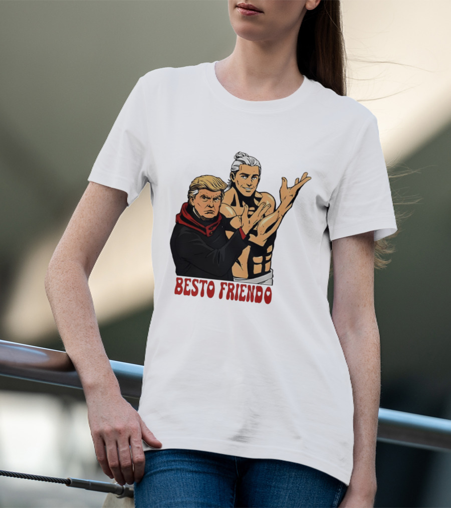 Besto Friendo Trump Anime Crossover Meme T-Shirt
