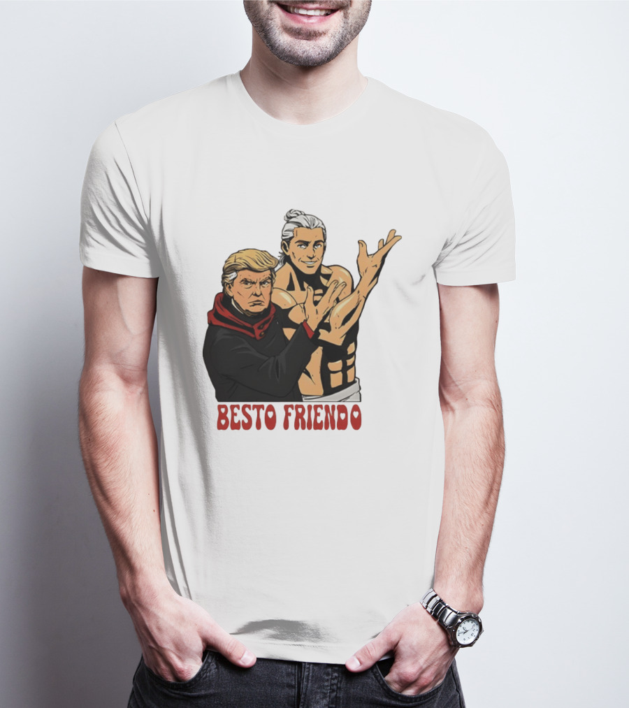 Besto Friendo Trump Anime Crossover Meme T-Shirt